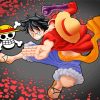 Luffy One Piece Art paint by numbers