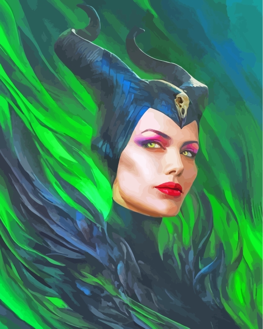 Fairy Maleficent Movie paint by numbers