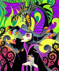 Maleficent Illustration paint by numbers