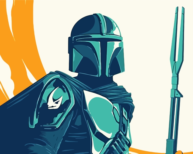 The Mandalorian Illustration paint by numbers