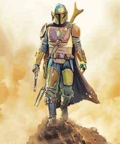 Star Wars Mandalorian paint by numbers