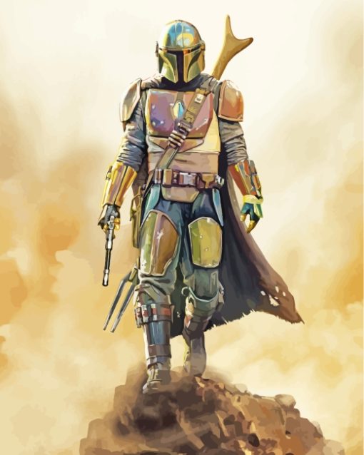 Star Wars Mandalorian paint by numbers