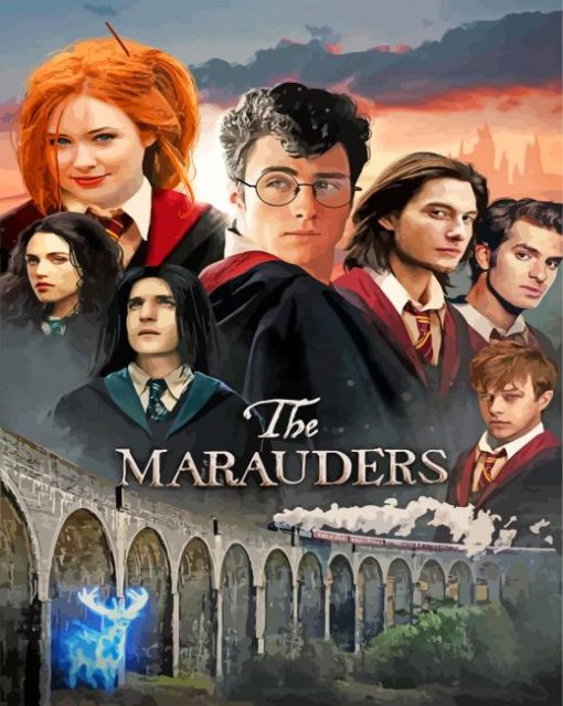 Severus Snape and the Marauderspaint by numbers