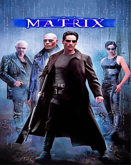 The Matrix Movie paint by numbers