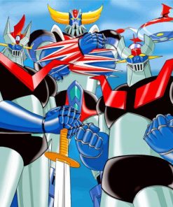 Mazinger Z Infinity Characters paint by numbers