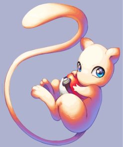 Mew Pokemon Anime Paint by numbers