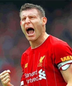 Milner Liverpool Player paint by numbers