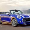 Blue Mini Cooper Car paint by numbers