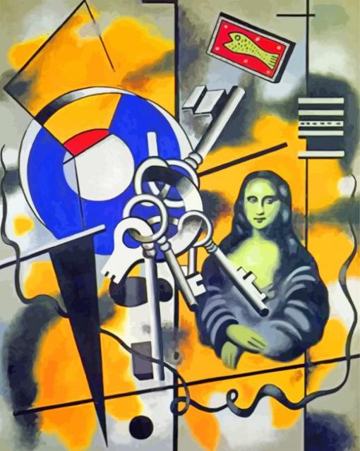 Mona Lisa With Keys paint by numbers