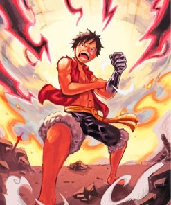 Monkey D Luffy Art paint by numbers