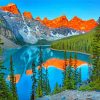 Landscape Moraine Lake paint by numbers