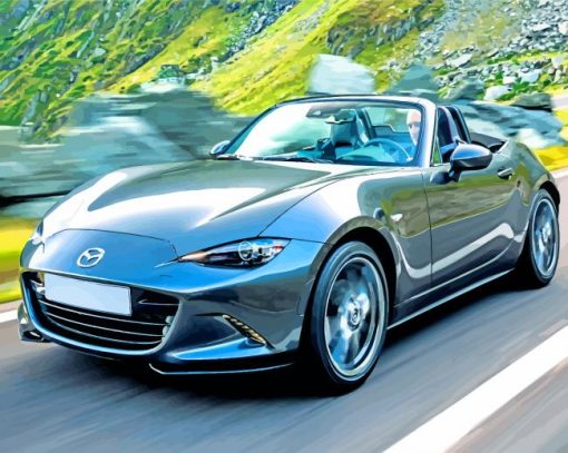 Mazda Mx5 Car paint by numbers