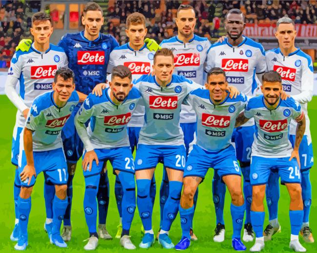Napoli Players paint by numbers