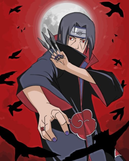 Itachi Naruto Anime paint by numbers