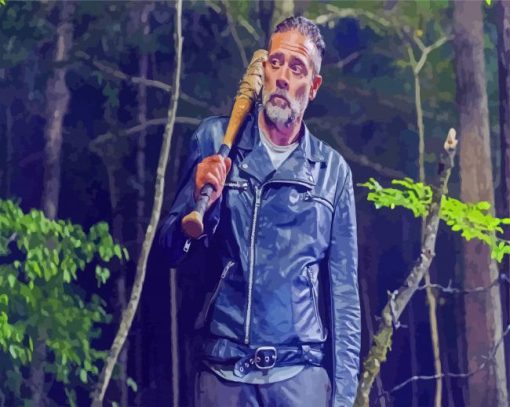 Negan In Forest paint by numbers