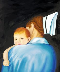 Nurse And Baby paint by numbers