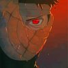 Obito With Mask Face paint by numbers