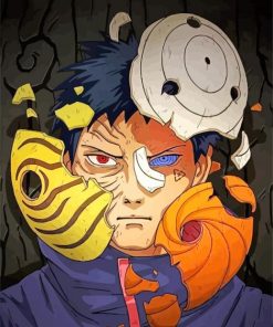 Obito Japanese Anime paint by numbers
