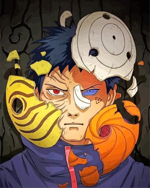 Obito Japanese Anime paint by numbers