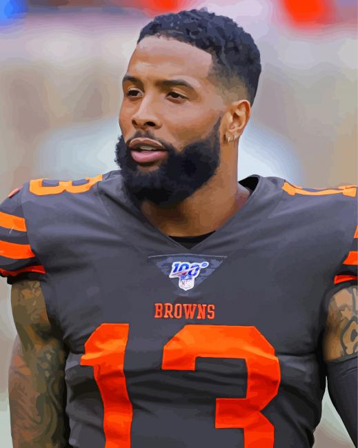Odell Cornelious Beckham paint by numbers