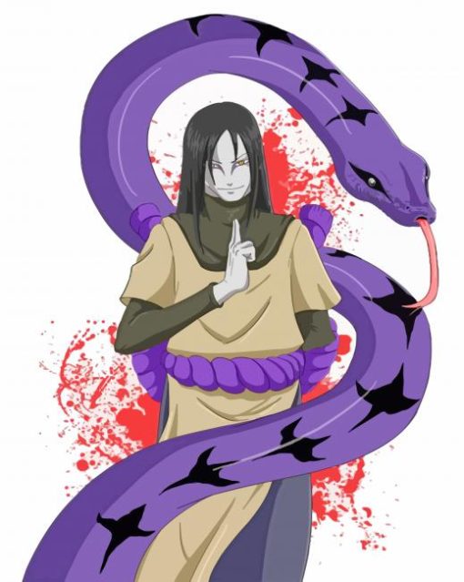 Orochimaru And Snake paint by numbers