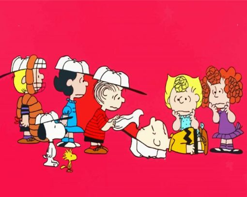 Peanuts Cartoon paint by number