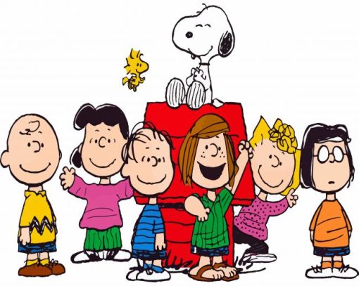 Peanuts Characters paint by numbers