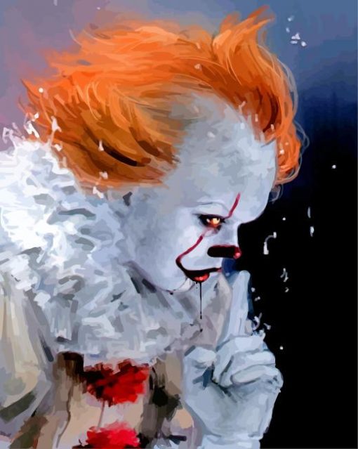 Pennywise Side Profile paint by numbers