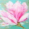Pink Magnolia Flower paint by numbers