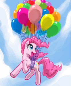Pinkie Pie And Balloons paint by numbers