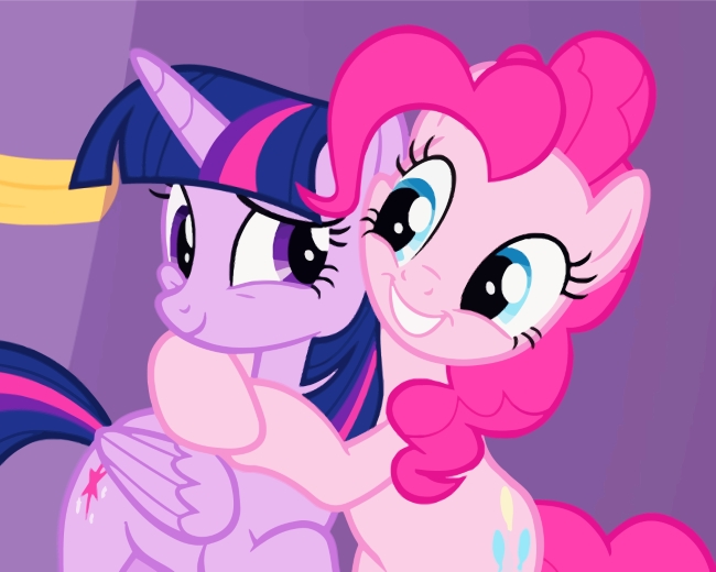 Twilight Sparkle And Pinkie Pie paint by numbers