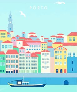 Porto Portugal paint by numbers