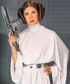 Leia Organa With Weapon paint by numbers
