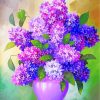 Purple Lilacs Vase paint by numbers