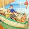 Sailing With Grandfather paint by numbers
