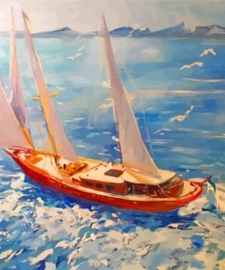 Sailing Yacht paint by numbers
