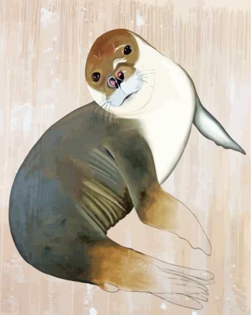 Aesthetic Seal Animal paint by numbers