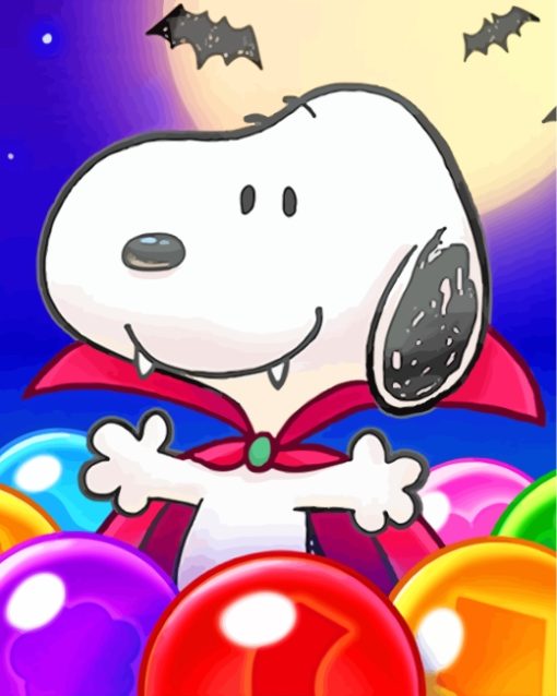 Snoopy Dog Cartoons paint by numbers