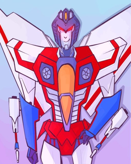 Starscream Illustration paint by numbers