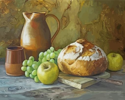 Still Life With Bread paint by numbers