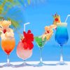 Summer Cocktail Drinks paint by numbers