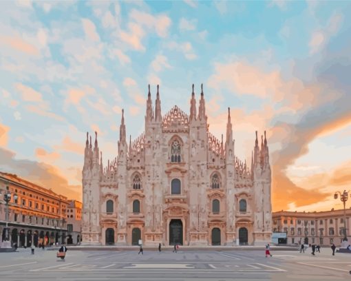 The Milan Cathedral paint by numbers