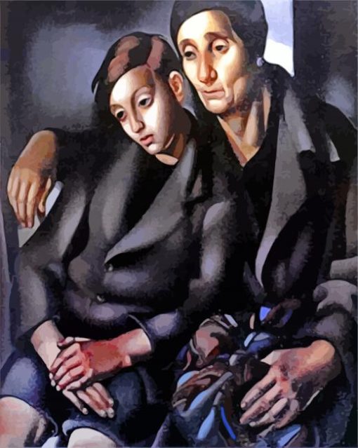 The Refugees By Lempicka paint by numbers