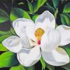 White Magnolia Art paint by numbers