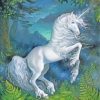 White Unicorn Horse paint by numbers