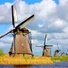 Aesthetic Windmills paint by numbers