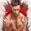 Wolverine Logan Art paint by numbers