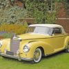 Yellow Classic Mercedes Car paint by numbers