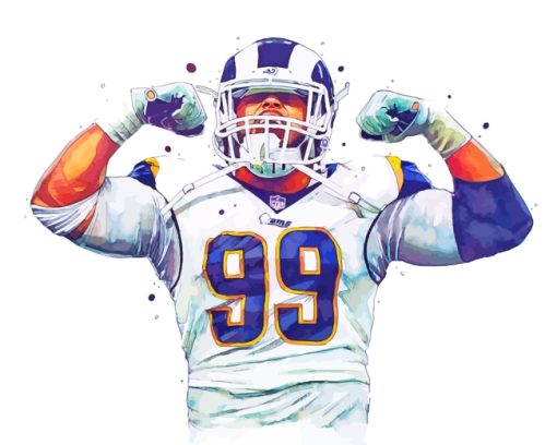Aaron Donald Player paint by numbers