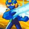 Aesthetic Mega Man paint by numbers